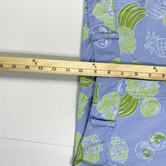 VTG Lilly Pulitzer Pants 2 Purple Fruit Capri Crop Chino Floral Wide Leg - Picture 10 of 12